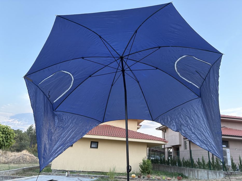 Плажен чадър с UV защита