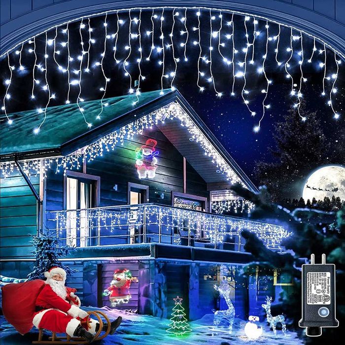 Instalatie Turturi 7033C, 300 LED-uri, Colorate, 12 metri