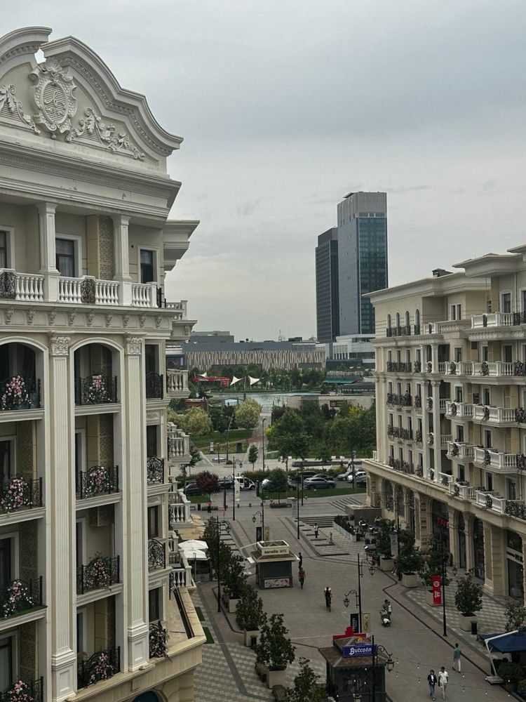 Tashkent City 2 квартиры 57+87 м2 с видом на фонтан