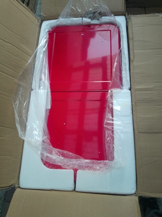 Cărucior frigorifice cu roti culoarea roșu dim 92 x 43 x89 cm nou