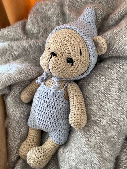 Плетена играчка меченце