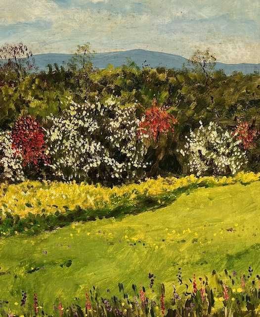 SUPERB! ”CRÂNG ÎNFLORIT” Tablou ulei/car 80x60cm+R, Sem A Rafael-COTAT