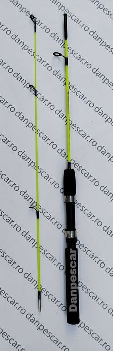 Lanseta pescuit la copca Hakuyo  fibra plina cu mufare metalica 1,20m