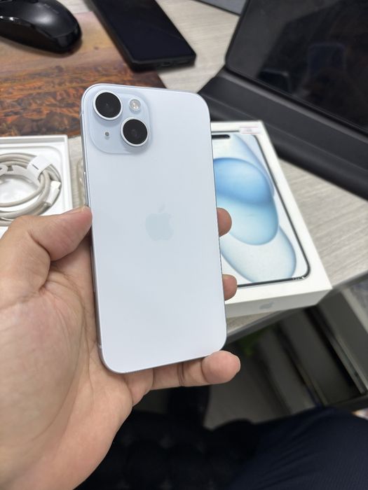 Продается iPhone 15 mist blue 128GB