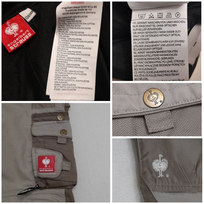 Pantaloni salopeta Engelbert Strauss Cordura Motion 134 - 140 unisex