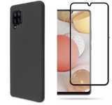 Husa Type Air Clara/Neagra + Folie Sticla Samsung A22/A23/A25/A24/A26