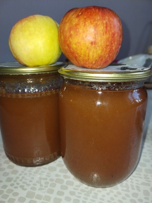 Повидло яблочное, крыжовник с яблоком.