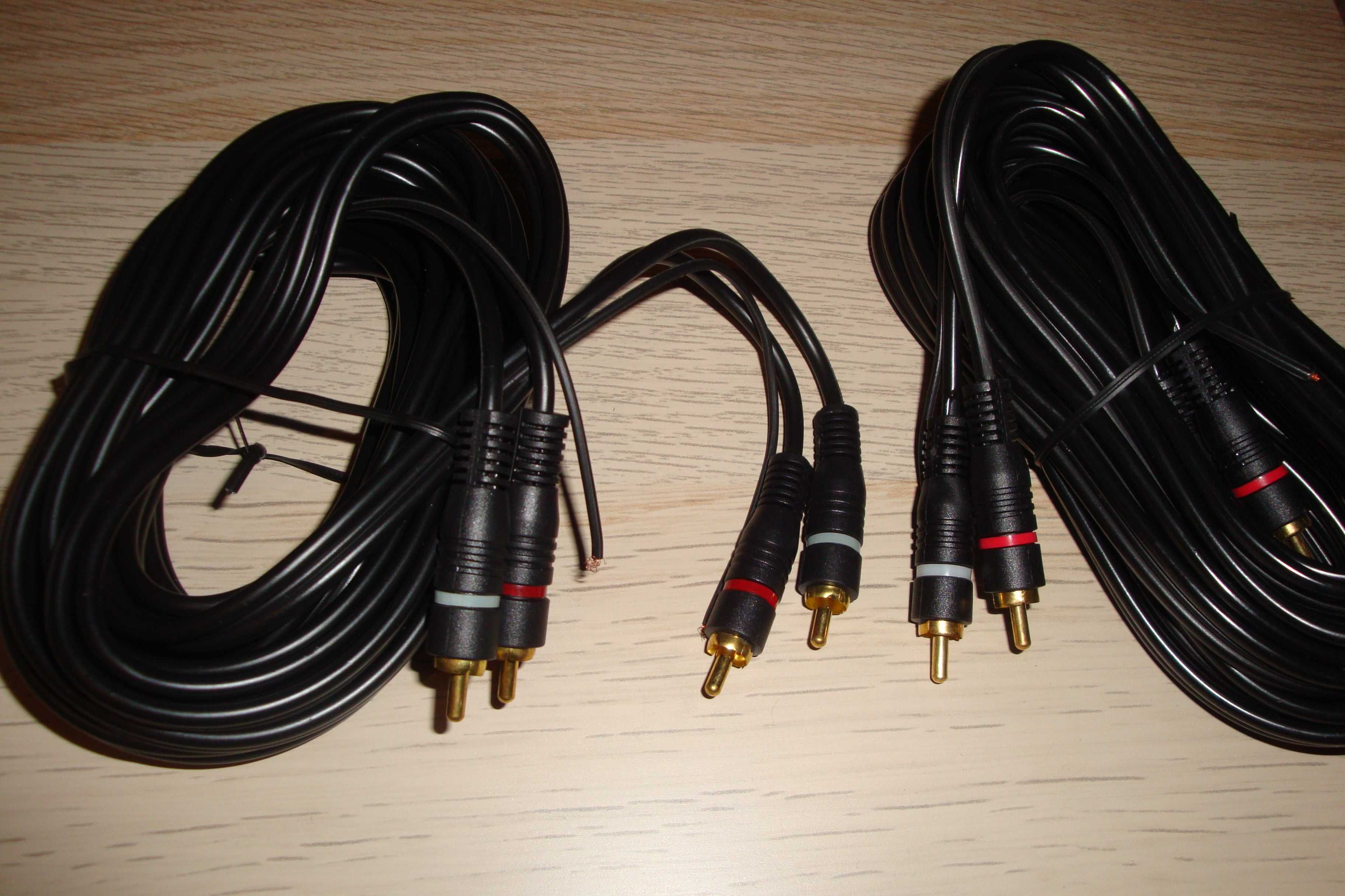 cablu audio stereo 2 rca la 2rca 5m fir remote auto transport inclus