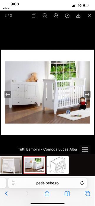 Comoda infasat / depozitare pentru bebe