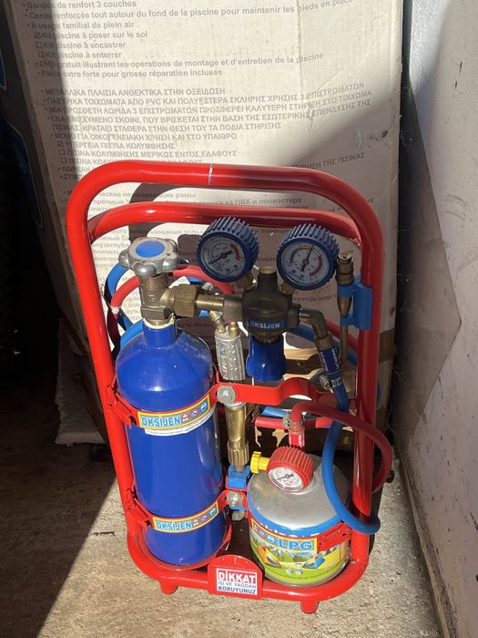 Statie sudura autogen, Butelie oxigen 2L, Butelie butan 1L