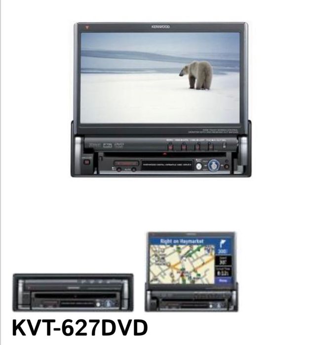 CD player auto/DVD Kenwood KVT 627 ecran retractabil Nou BT-Usb