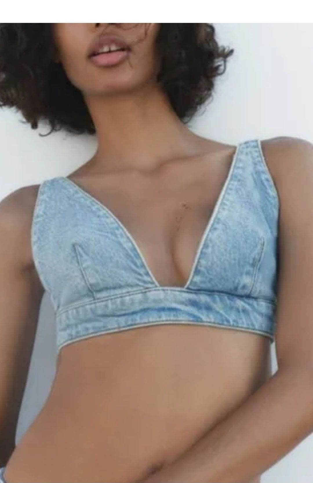Топ от деним Zara