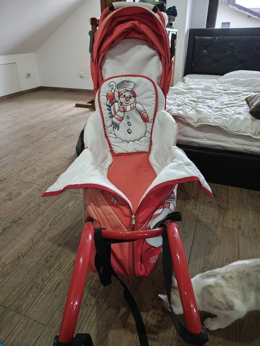 Sanie copii cu spătar și husă