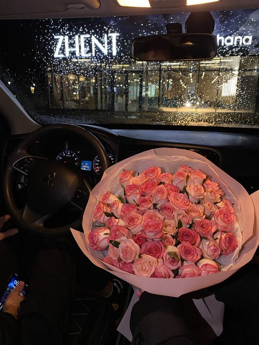 51 шт розывый роза, свежиий