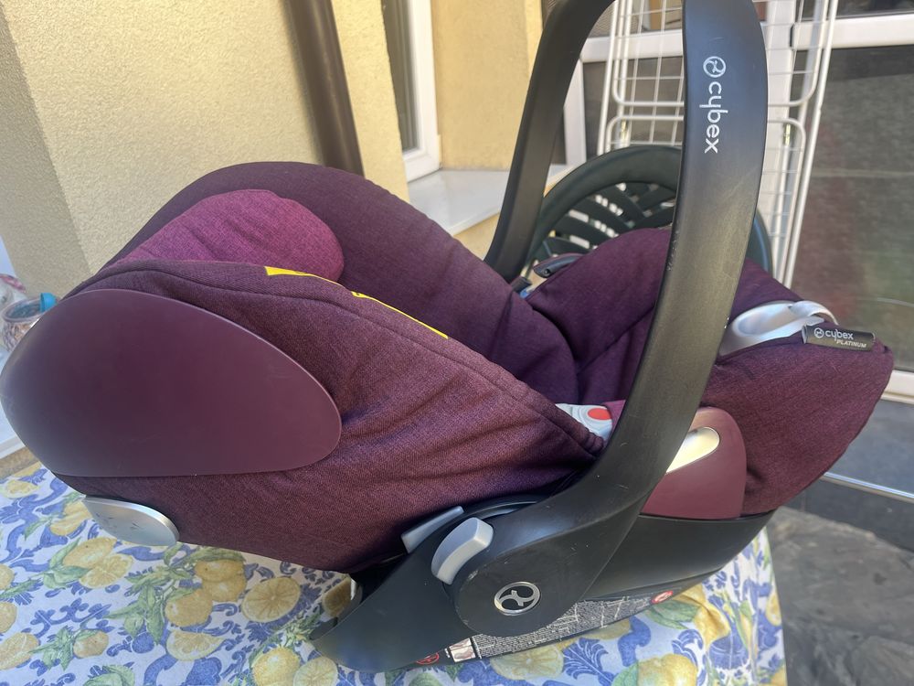 Cybex Cloud Q plus Mystic pink-purple + isofix base