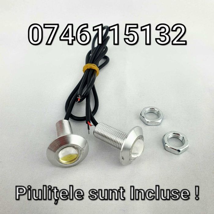 Mini Proiector LED-Lampa-Atv Cross Auto Scuter Moto Motocicleta-5W- E4