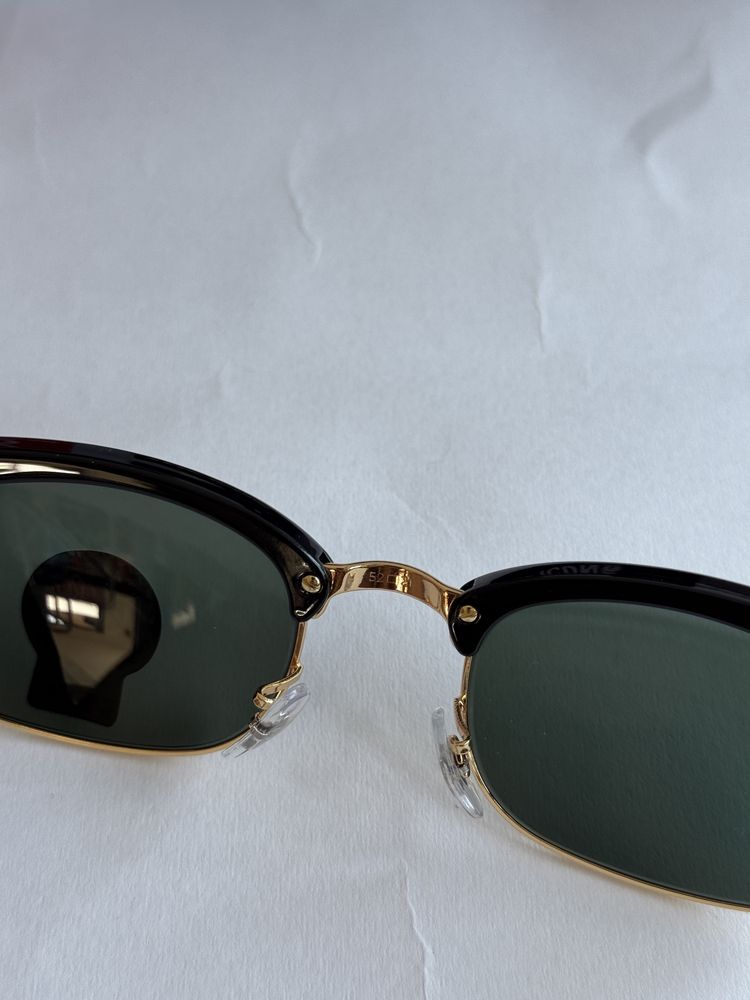 Ochelari de soare Ray Ban 3916 Clubmaster Square Noi