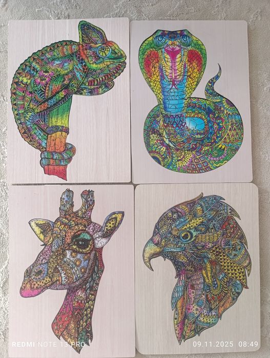 Деревянные пазлы