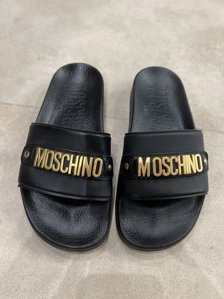 Moschino кожени дамски чехли