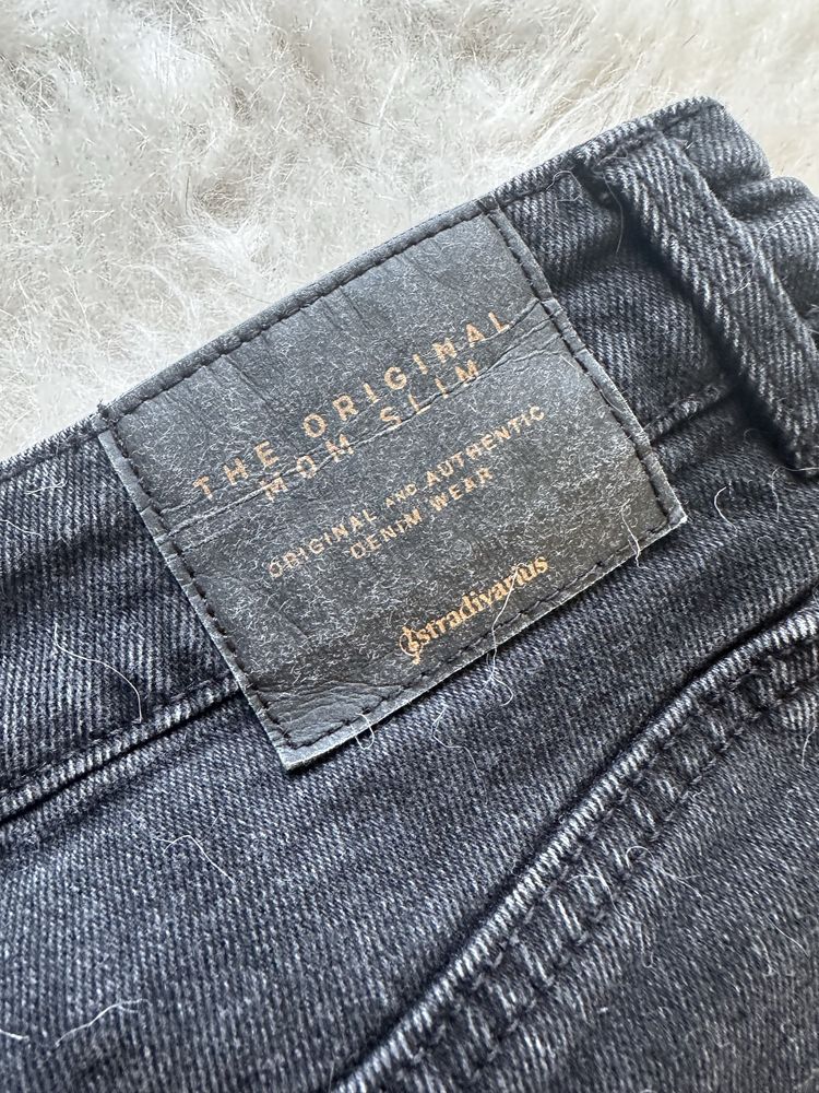 Дамски дънки Mom Stradivarius + елече Tommy Hilfiger