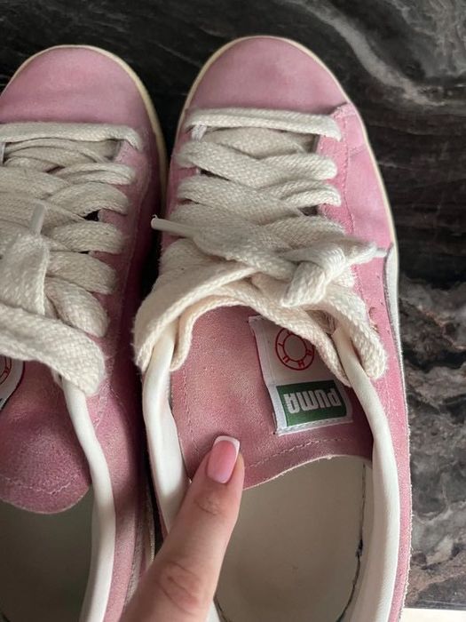Pink puma suede adidas