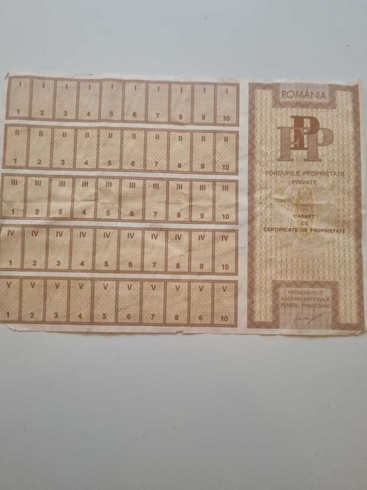 2 certificate de actionar unisem+2 carnete cert.proprietate