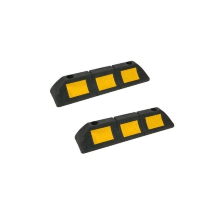 Set 2 bucati opritor roata masina pentru parcare,benzi reflectorizante
