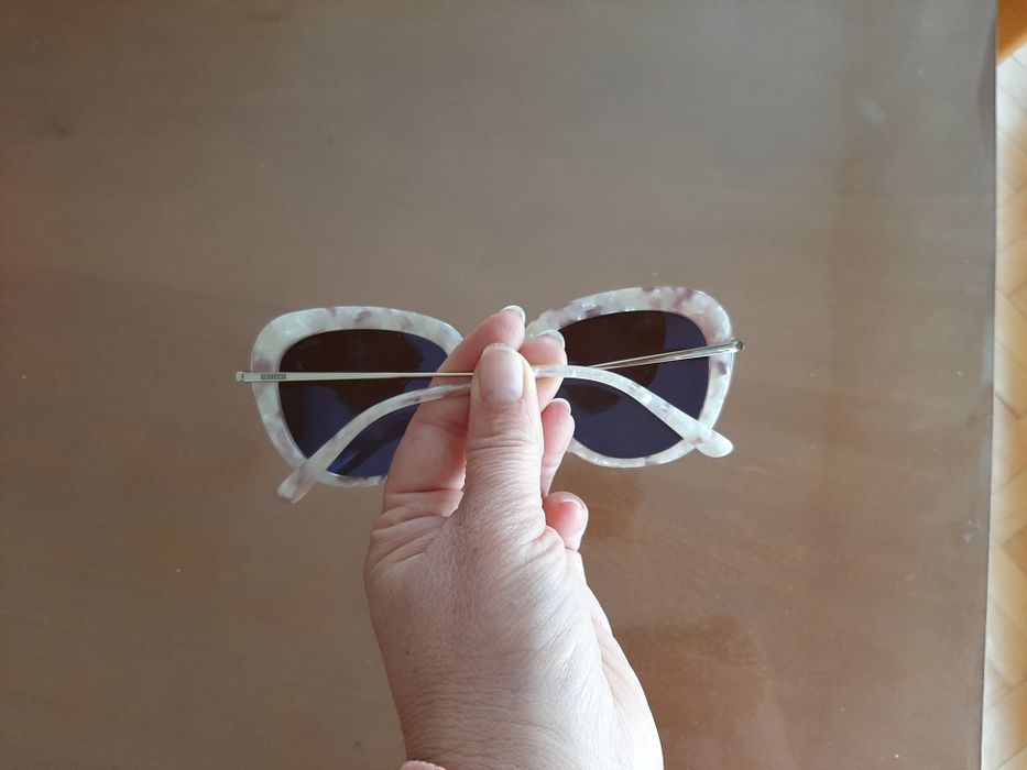 Слънчеви очила Hermosa с огледален ефект в жълто