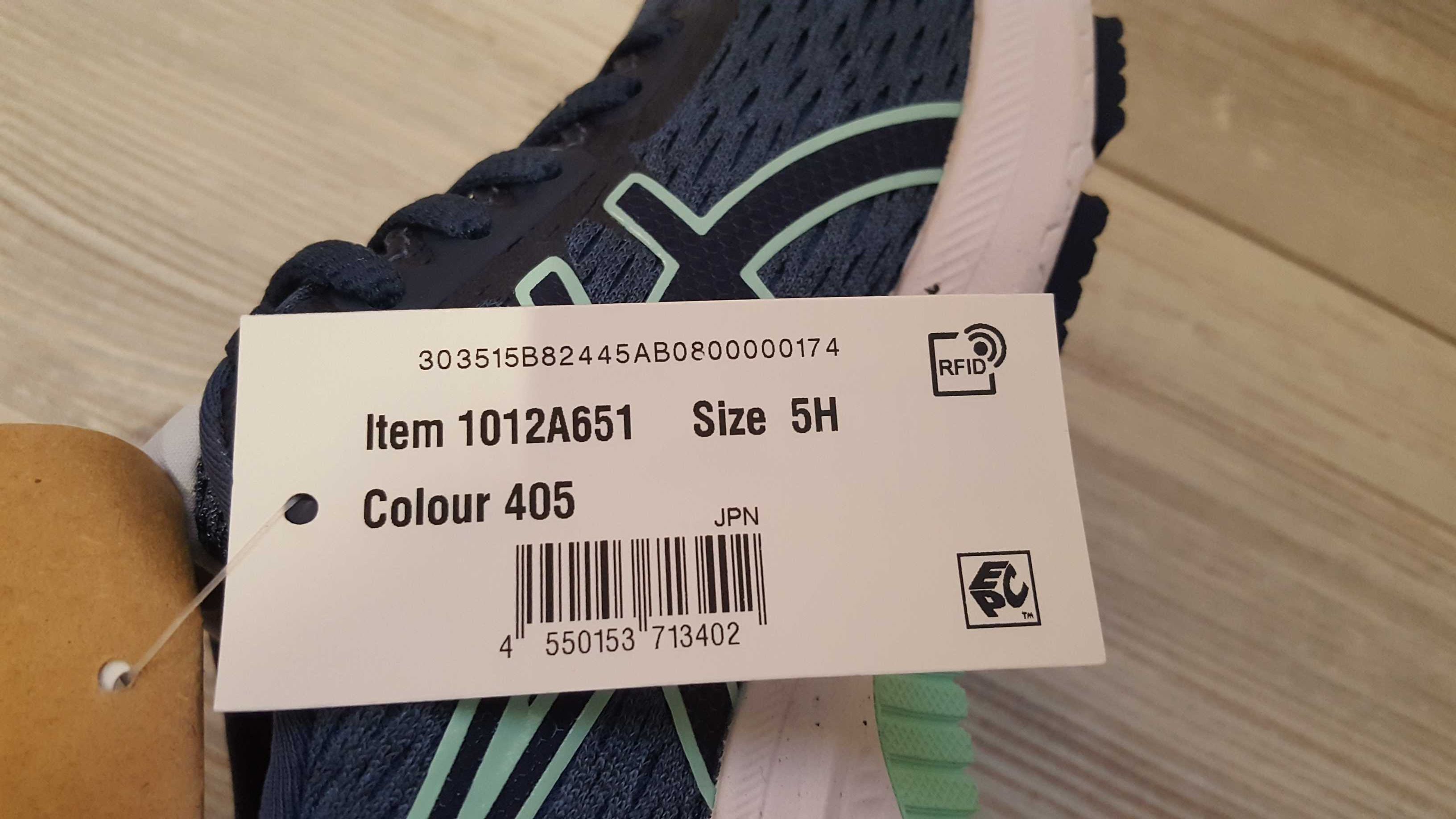 Чисто нови сини детски маратонки ASICS GT-1000 размер 36