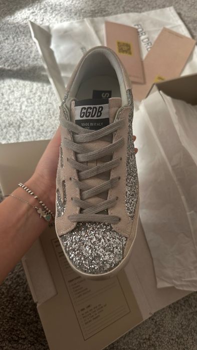 Golden goose Super-Star glitter sneakers adidași 40 (39,5) eur