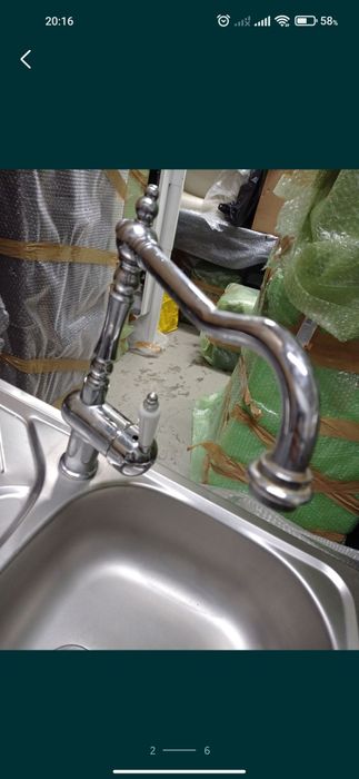 Chiuveta Pyramis inox cu Baterie Retro bucatarie