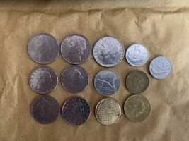 Лот Италиански монети - 13 броя