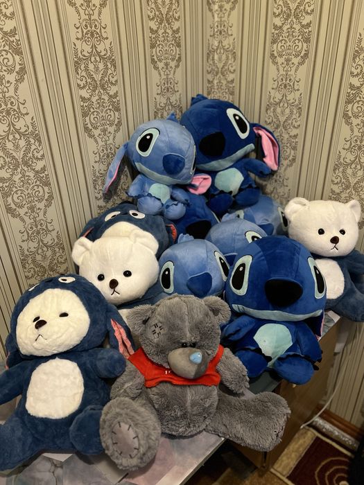 Yumshoq oyinchoqlar, ayiqcha, stich, teddy, teddiy, kalshonkali ayiqca