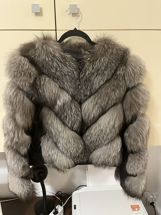 Blana naturala din vulpe argintie