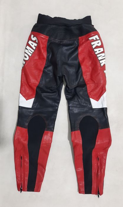 Pantaloni moto piele, FRANK THOMAS, S, bărbați