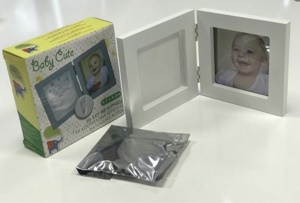Rama Foto Bebelusi cu Amprenta, kit mulaj, 2D, 9, 2x9, 2 cm, Baby Cute
