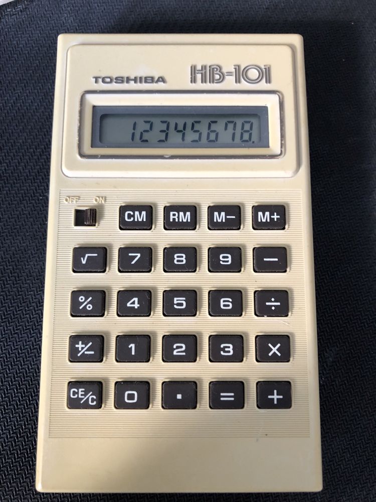 Livrare GRATIS 20-22 APR! Calculator de buzunar Toshiba, anii '80
