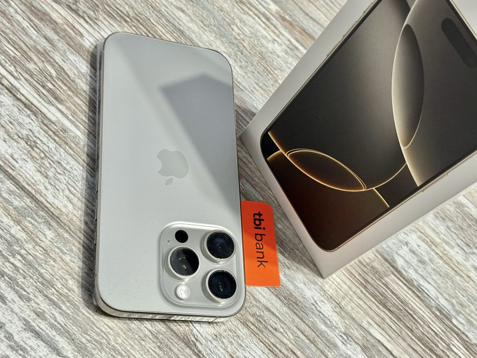 Iphone 16 Pro 128 GB - 92 % Battery Natural Titanium Отличен