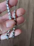 Vand colier argint vintage model inimioare