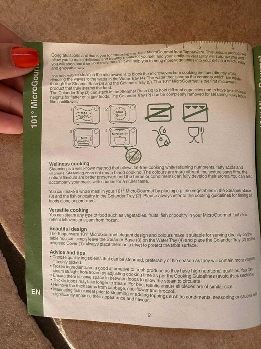 Recipient pentru spălat salata Tupperware Microgourmet