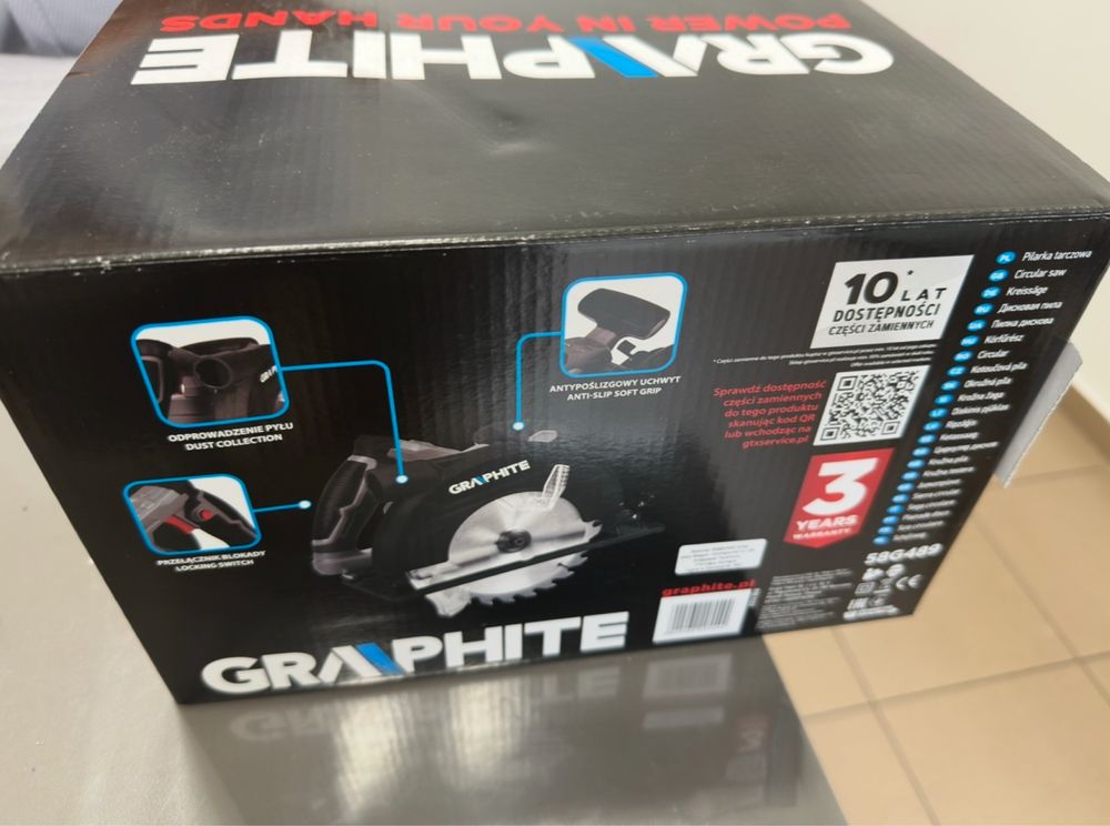 ръчен циркуляр GRAPHITE чисто нов