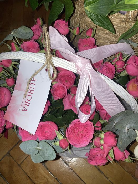 букет в корзине