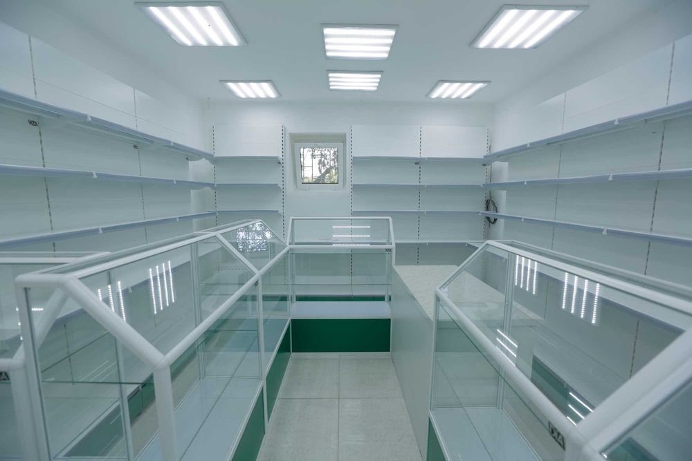 Прилавок витрина, стеклянная, metal oynaly vitrina va prilavkalar