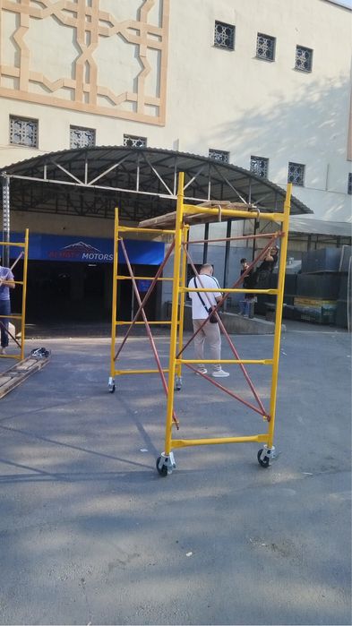 Строительные леса, леса на колесах, вышка тура аренда Алматы