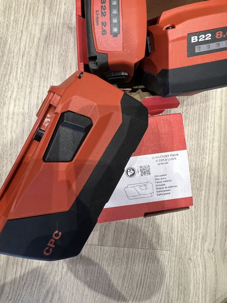 Acumulatori Hilti 22V-8ah/2,6ah si 36V-9ah/5,2ah si 2,6ah-Noi