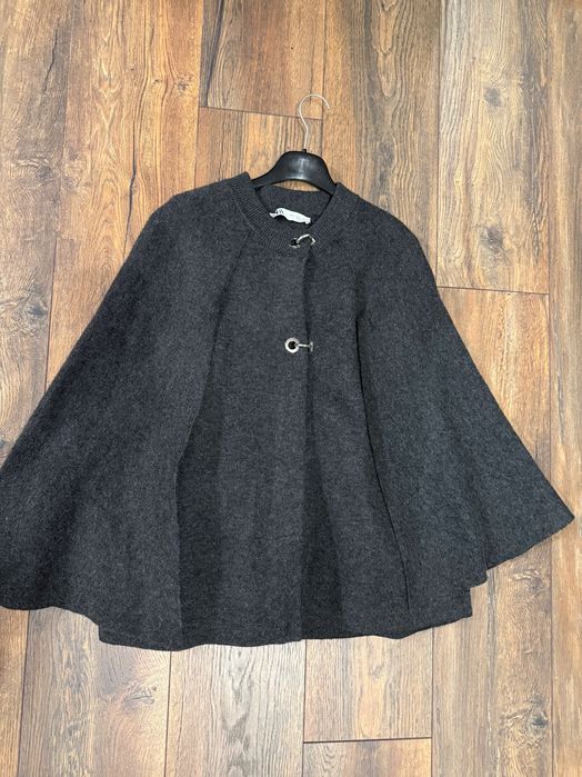 Палто тип пончо в тъмно сив цвят от Zara