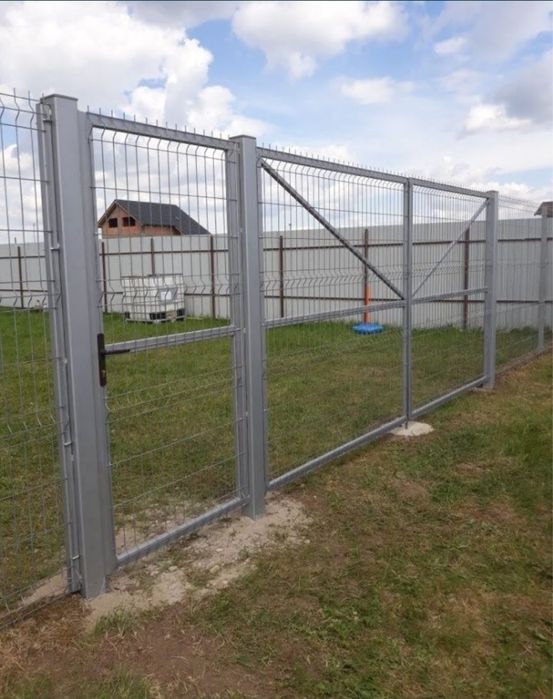 Executam garduri si porti din plasa bordurata sipca metalica