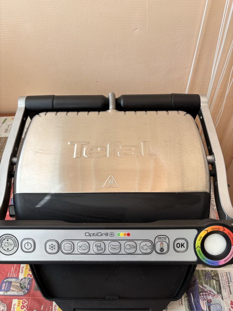 OptiGrill + Мултифункционален грил Тефал GC712D34