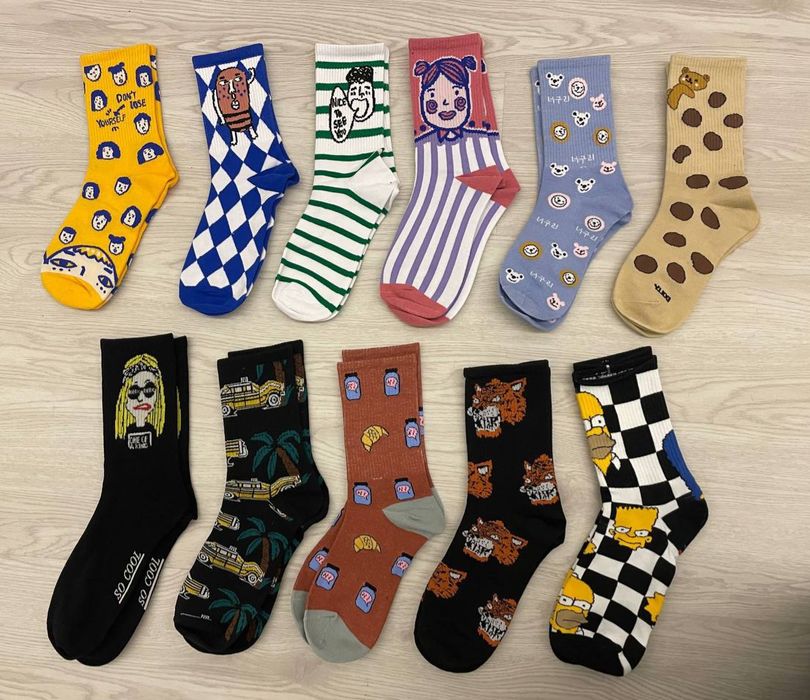 Цветные и креативные носки