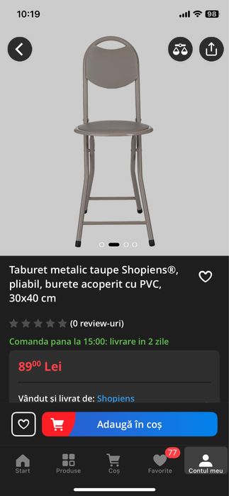 Scaune pliabile (2 buc)